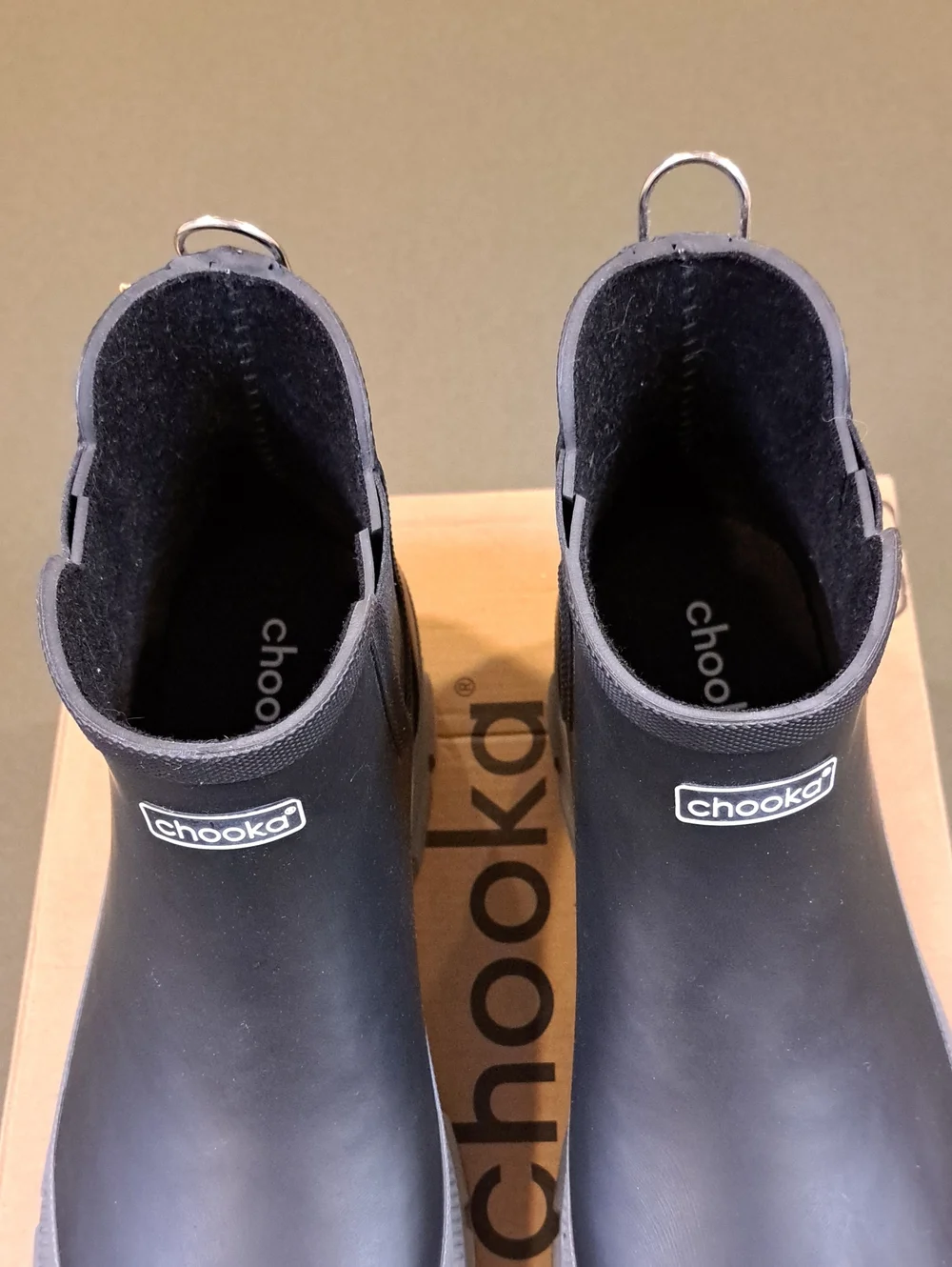 Chooka Storm Chelsea Ankle Rain Boot - Color: Black - Size: Women 10